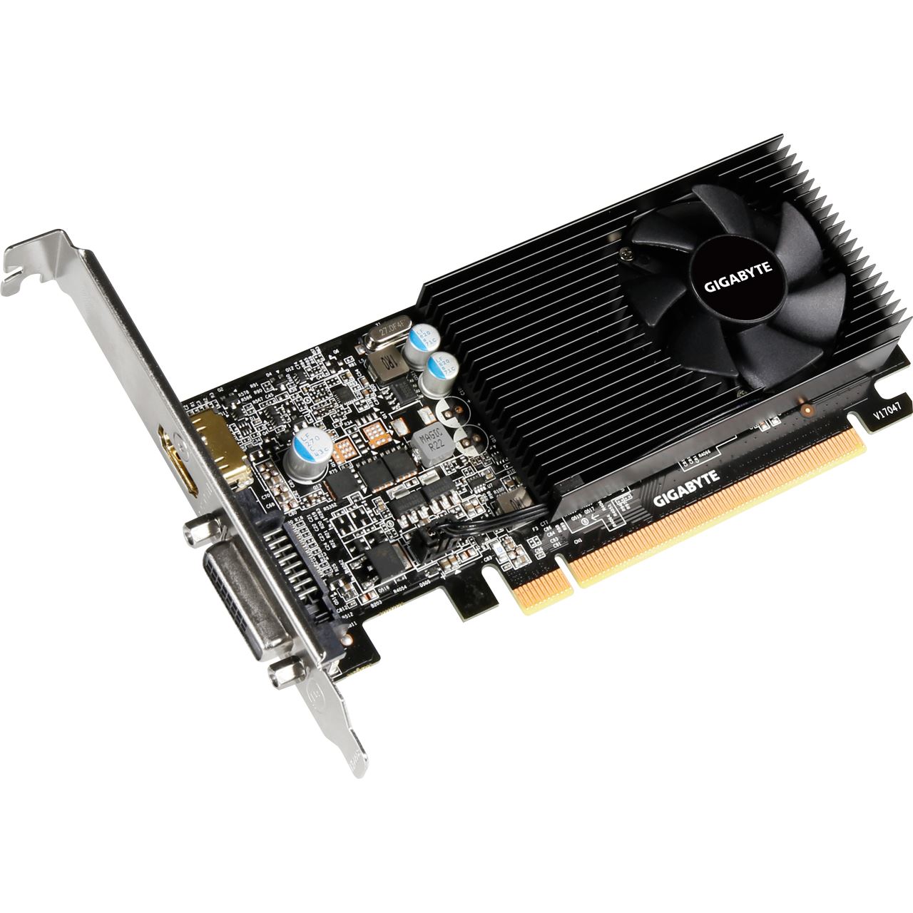 2GB Gigabyte GeForce GT 1030 Low Profile 2G Aktiv PCIe 3.0 (Retail ...