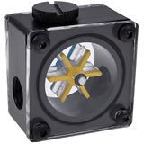 Alphacool Eisfluegel Durchflussanzeiger G1/4 eckig - Acetal
