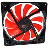 Phobya Nano-G 14 Silent Waterproof 140x140x25mm 1000-1450 U/min 20-29,9 dB(A) schwarz/rot