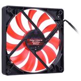 Phobya G-Silent 12 Slim Edition 120x120x15mm 1500-1950 U/min 20-29,9 dB(A) schwarz/rot