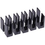 Alphacool GPU RAM Aluminium Heatsinks 7x7mm - black 10 Stk.