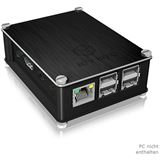 ICY Raidsonic BOX Schutzgehäuse Raspberry Pi 2 + 3 - Aluminium Schwarz