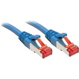 (€9,80*/1m) 0.50m Lindy Cat. 6 Patchkabel S/FTP RJ45 Stecker auf RJ45 Stecker Blau Klinkenschutz / vergoldet
